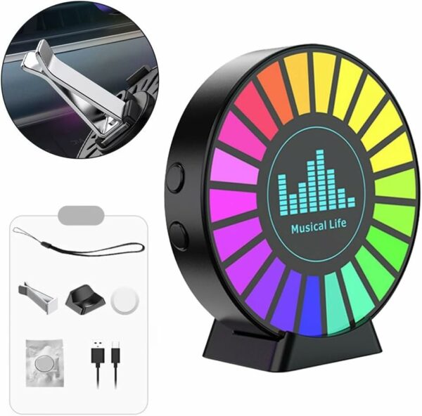 ⁦• فواحه RGB إضاءة USB تتفاعل مع الموسيقى متعدده الاستخدام⁩ - الصورة ⁦4⁩